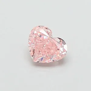 0.42ct HEART Fancy Pink VVS2 Coloured Lab diamond