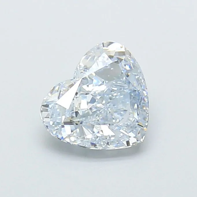 1.32ct HEART Fancy Light Blue VVS2 Coloured Lab diamond