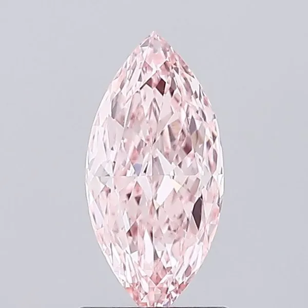 0.98ct MARQUISE Fancy Intense Pink VVS2 Coloured Lab diamond