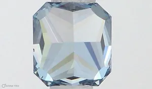 0.5ct RADIANT Fancy Vivid Blue VS2 Coloured Lab diamond