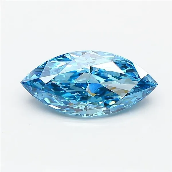 1.84ct MARQUISE Fancy Vivid Blue VVS2 Coloured Lab diamond