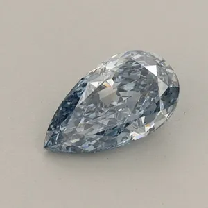 0.54ct PEAR Fancy Vivid Blue VVS2 Coloured Lab diamond