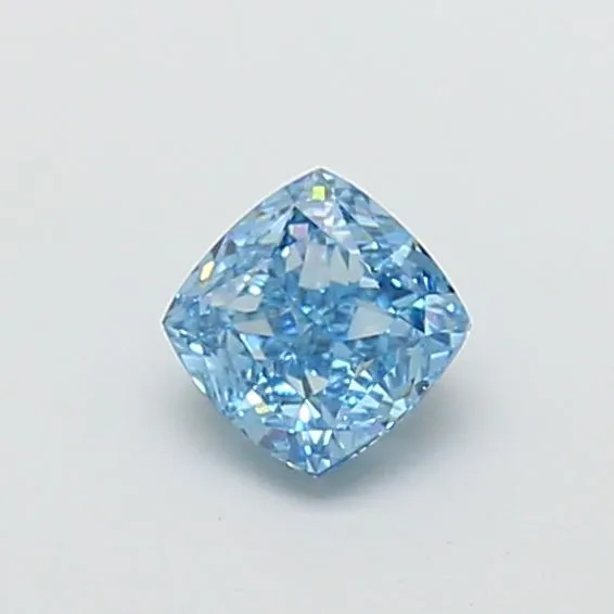 1.02ct CUSHION Fancy Vivid Blue VS1 Coloured Lab diamond