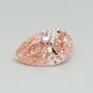 0.31ct PEAR Fancy Vivid Pink VS2 Coloured Lab diamond