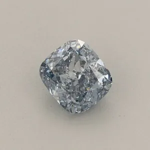 0.42ct CUSHION Fancy Vivid Blue VVS2 Coloured Lab diamond
