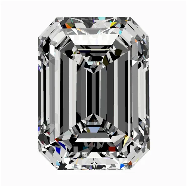 0.3ct EMERALD F VS1 Natural diamond