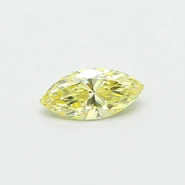 0.31ct MARQUISE Fancy Yellow VS1 Coloured Lab diamond