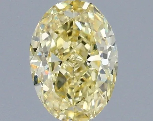 1.03ct OVAL Fancy Intense Yellow VS1 Coloured Lab diamond