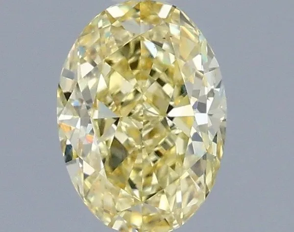 1.03ct OVAL Fancy Intense Yellow VS1 Coloured Lab diamond