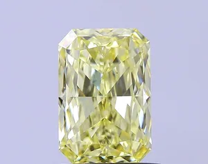 1.06ct RADIANT Fancy Yellow VS1 Coloured Lab diamond