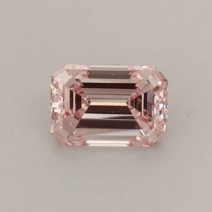 0.47ct EMERALD Fancy Intense Pink VVS2 Coloured Lab diamond