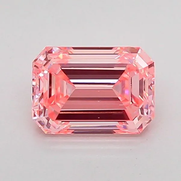 1.07ct EMERALD Fancy Vivid Pink VS1 Coloured Lab diamond