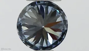 0.32ct ROUND Fancy Vivid Blue VVS1 Coloured Lab diamond