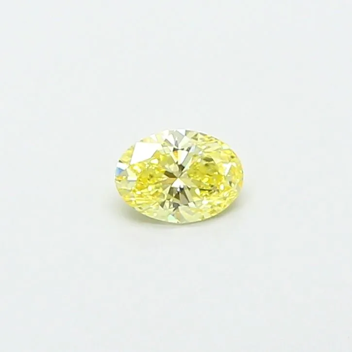 0.43ct OVAL Fancy Intense Yellow VS1 Coloured Lab diamond