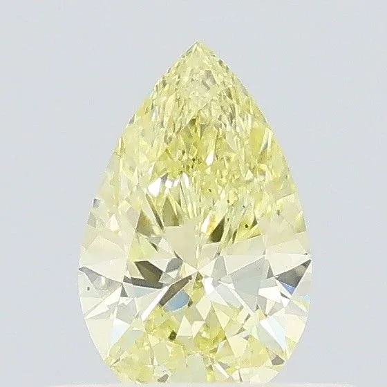 0.36ct PEAR Fancy Intense Yellow VS2 Coloured Lab diamond