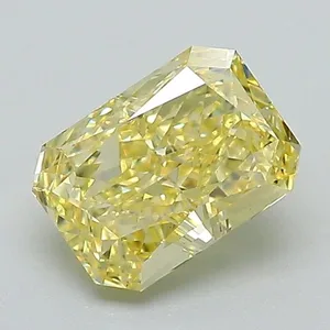 1.17ct RADIANT Fancy Intense Yellow VS1 Coloured Lab diamond