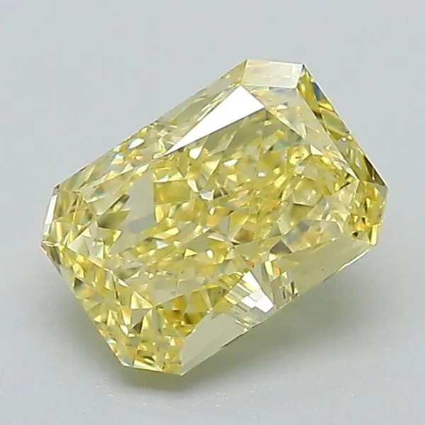 1.17ct RADIANT Fancy Intense Yellow VS1 Coloured Lab diamond