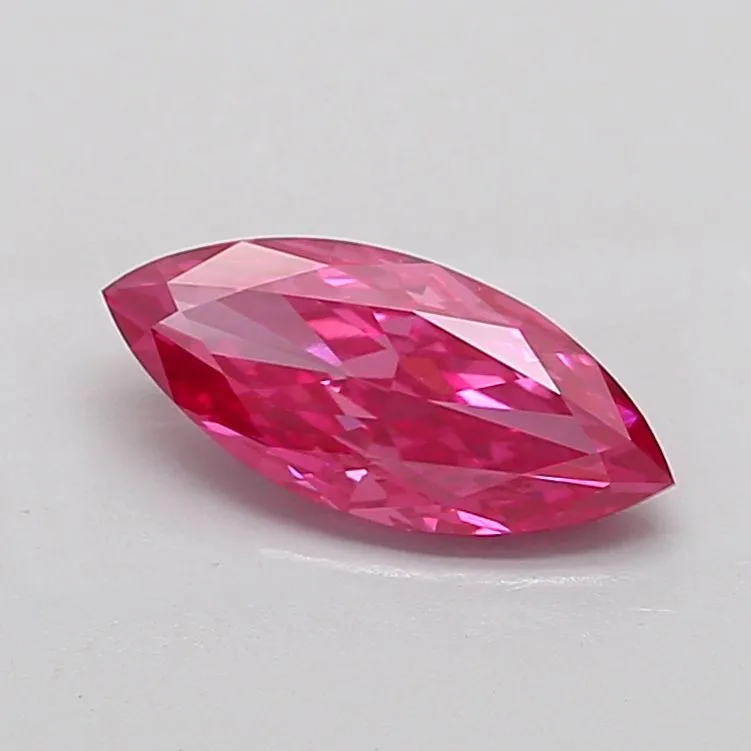 1.75ct MARQUISE Fancy Vivid Pink VS1 Coloured Lab diamond