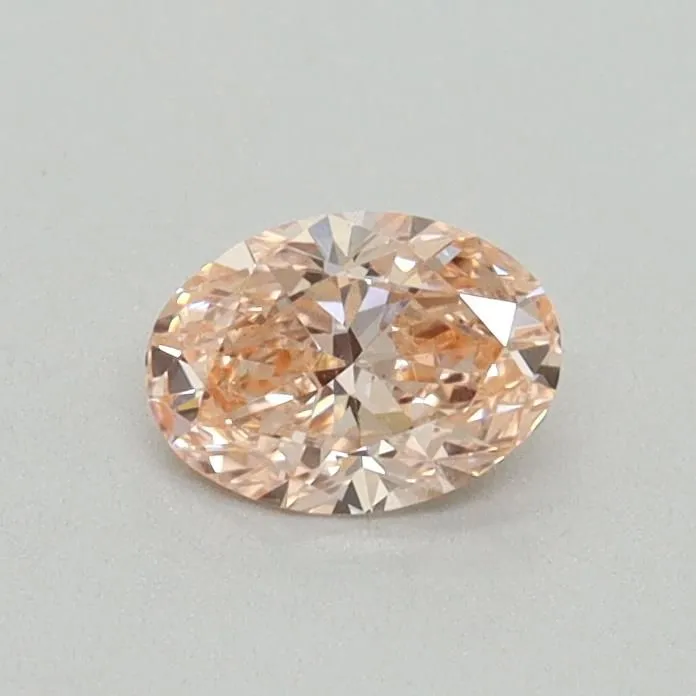 0.36ct OVAL Fancy Intense Pink VS1 Coloured Lab diamond