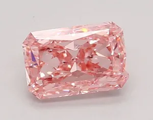 1.15ct RADIANT Fancy Vivid Pink VS1 Coloured Lab diamond