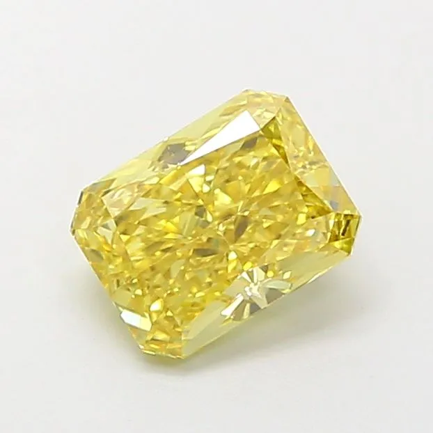 1.21ct RADIANT Fancy Vivid Yellow VS1 Coloured Lab diamond