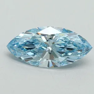 1.02ct MARQUISE Fancy Vivid Blue VS1 Coloured Lab diamond
