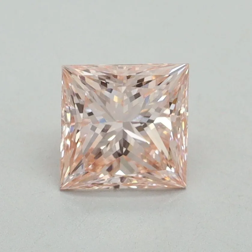 1.05ct PRINCESS Fancy Intense Pink VS1 Coloured Lab diamond