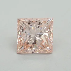1.05ct PRINCESS Fancy Intense Pink VS1 Coloured Lab diamond