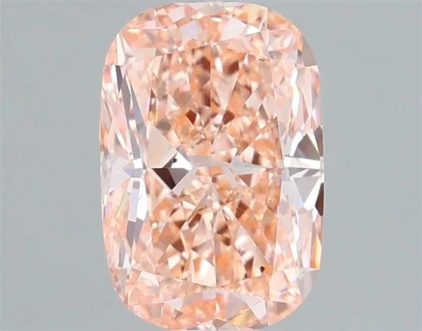 1.03ct CUSHION Fancy Vivid Pink VS2 Coloured Lab diamond