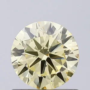 0.64ct ROUND Fancy Yellow VS1 Coloured Lab diamond