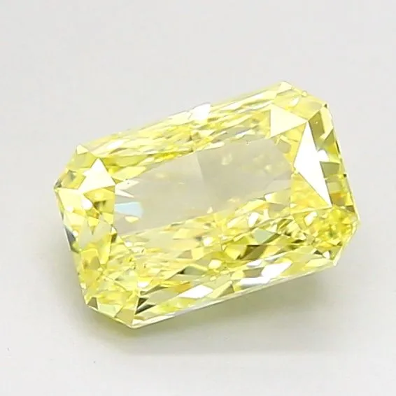 0.96ct RADIANT Fancy Intense Yellow VS1 Coloured Lab diamond
