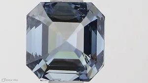 0.81ct EMERALD Fancy Vivid Blue SI2 Coloured Lab diamond
