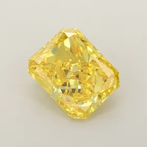 1.03ct RADIANT Fancy Vivid Yellow VS2 Coloured Lab diamond