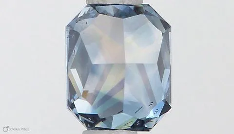 0.60ct RADIANT Fancy Vivid Blue SI1 Coloured Lab diamond