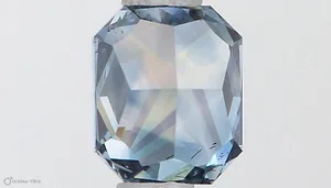 0.6ct RADIANT Fancy Vivid Blue SI1 Coloured Lab diamond