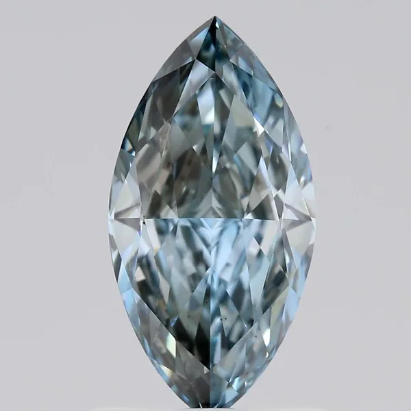 1.06ct MARQUISE Fancy Intense Blue VS1 Coloured Lab diamond