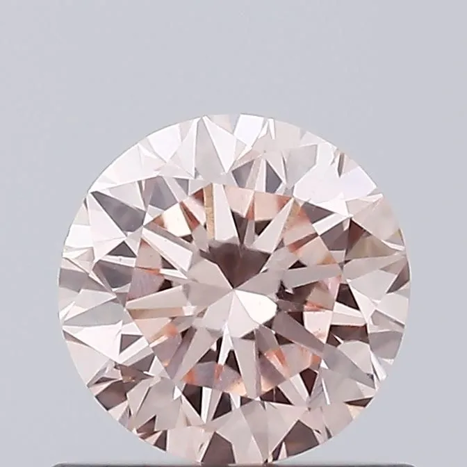 0.56ct ROUND Fancy Pink VVS2 Coloured Lab diamond