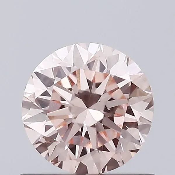 0.56ct ROUND Fancy Pink VVS2 Coloured Lab diamond