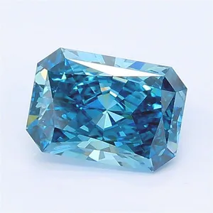 1.01ct RADIANT Fancy Vivid Blue VS1 Coloured Lab diamond