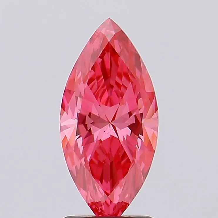 1.68ct MARQUISE Fancy Vivid Pink VS1 Coloured Lab diamond