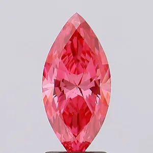 1.68ct MARQUISE Fancy Vivid Pink VS1 Coloured Lab diamond
