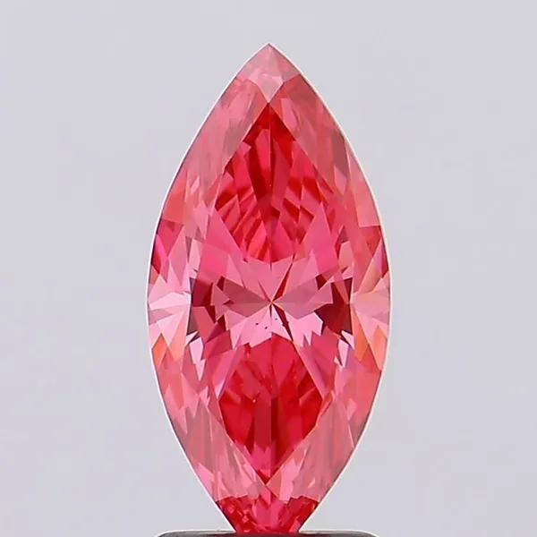 1.68ct MARQUISE Fancy Vivid Pink VS1 Coloured Lab diamond
