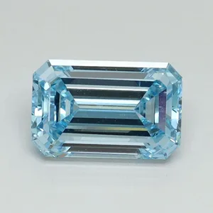 1.06ct EMERALD Fancy Intense Blue VVS2 Coloured Lab diamond