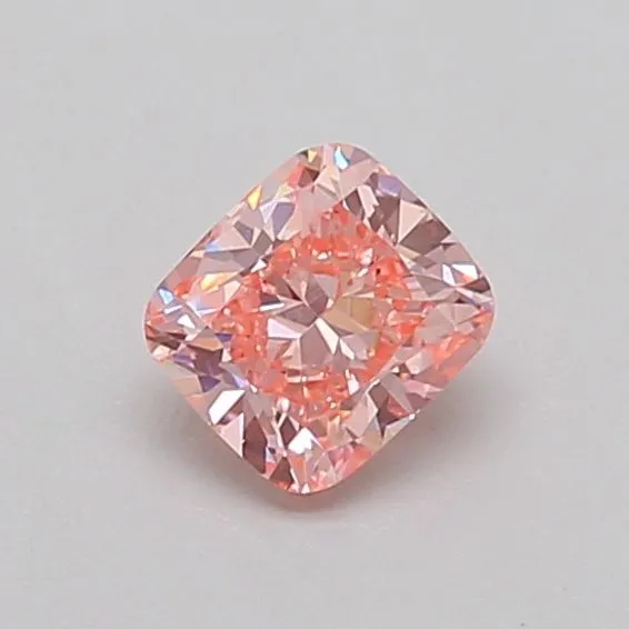 0.50ct CUSHION Fancy Intense Pink VS1 Coloured Lab diamond