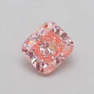 0.5ct CUSHION Fancy Intense Pink VS1 Coloured Lab diamond