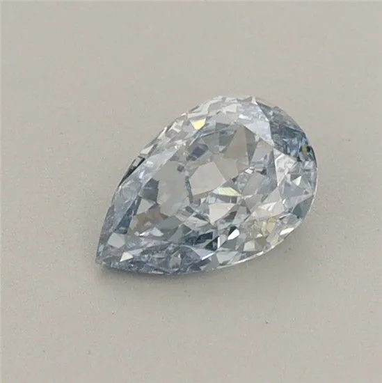 0.44ct PEAR Fancy Intense Blue VS1 Coloured Lab diamond
