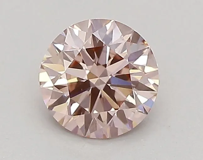 0.43ct ROUND Fancy Intense Pink VS1 Coloured Lab diamond