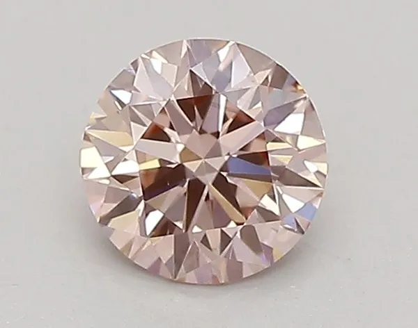 0.43ct ROUND Fancy Intense Pink VS1 Coloured Lab diamond