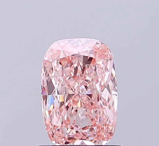 1.07ct CUSHION Fancy Intense Pink VS1 Coloured Lab diamond