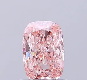 1.07ct CUSHION Fancy Intense Pink VS1 Coloured Lab diamond